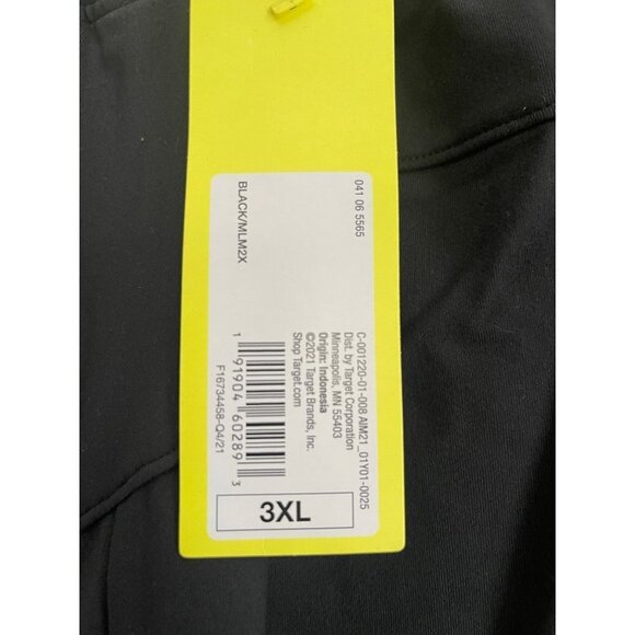 NWT All In Motion Black Lounge Pants with zippers Sz 3X - Picture 3 of 7